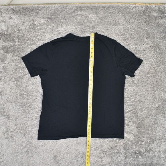 Men Nike Tee T Shirt Crew Neck 100% Cotton XL YOUTH Black Short Sleeve Swoosh - Picture 5 of 8